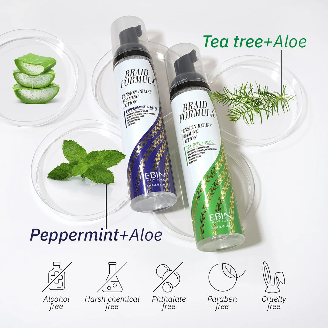 Braid Formula - Tension Relief Foaming Lotion 8.5 oz / 250ml