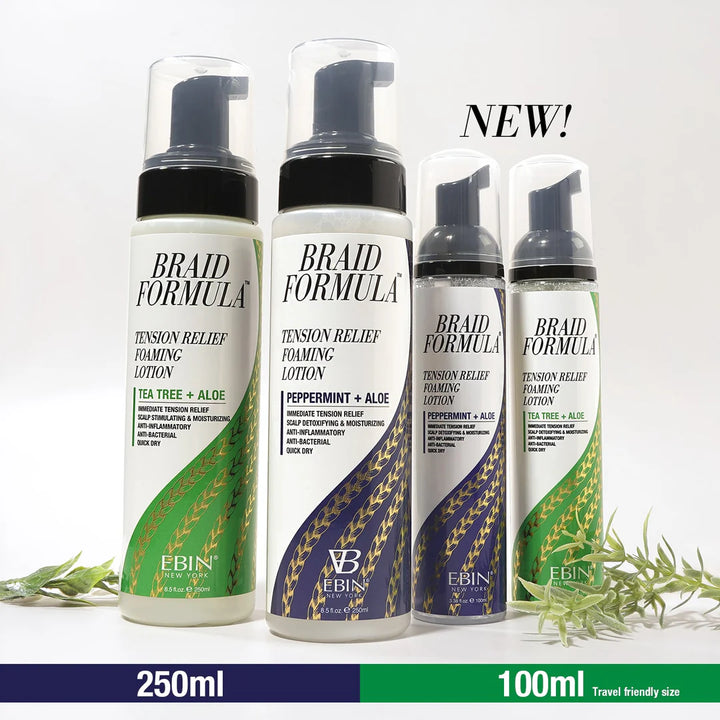 Braid Formula - Tension Relief Foaming Lotion 8.5 oz / 250ml