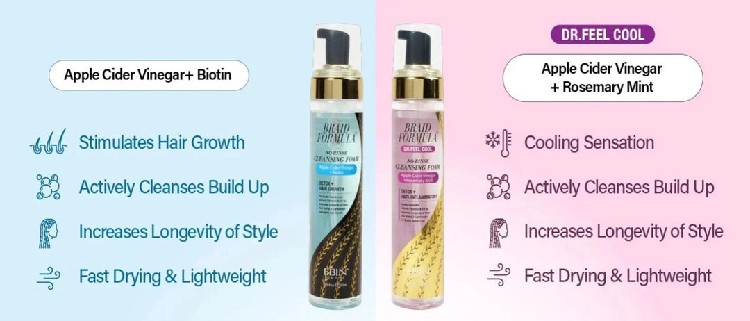 BRAID FORMULA NO-RINSE CLEANSING FOAM - 8.5 oz / 250ml