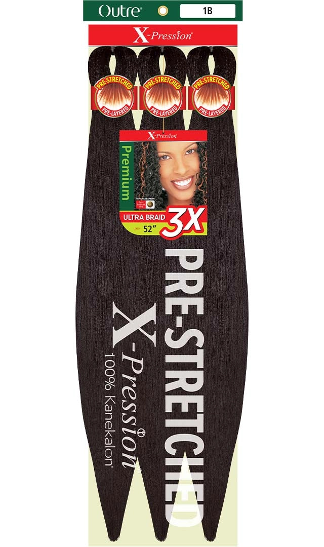X-Pression 3x Braid Up Pre-Stretched Braid 56"