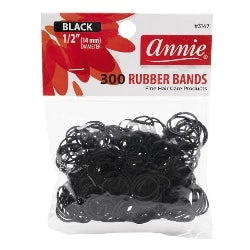 Rubber Bands Black Medium 300pc