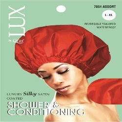 LUX Luxury Silky Satin Shower & Conditioning Cap Solid