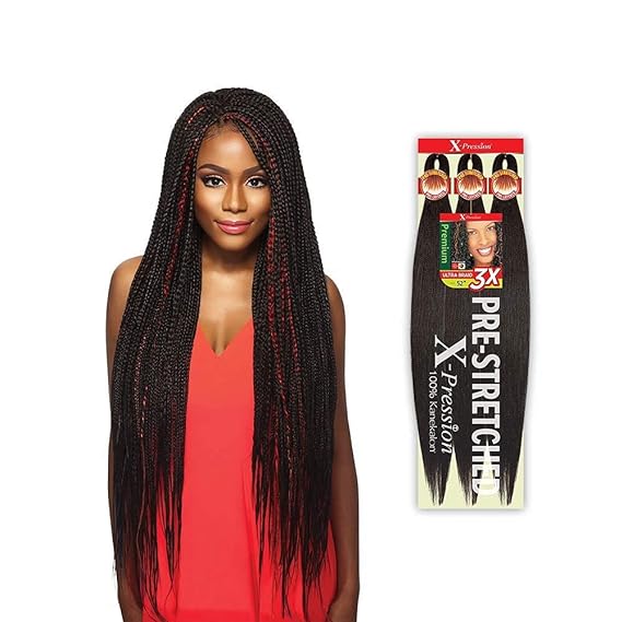 X-Pression 3x Up Pre stretched Braid 52"