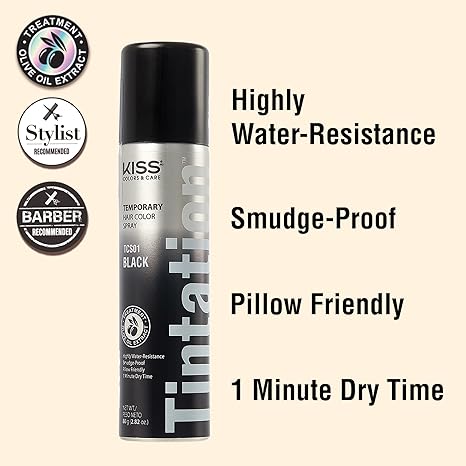 Kiss Tintation Temporary Hair Color Spray 2.82oz