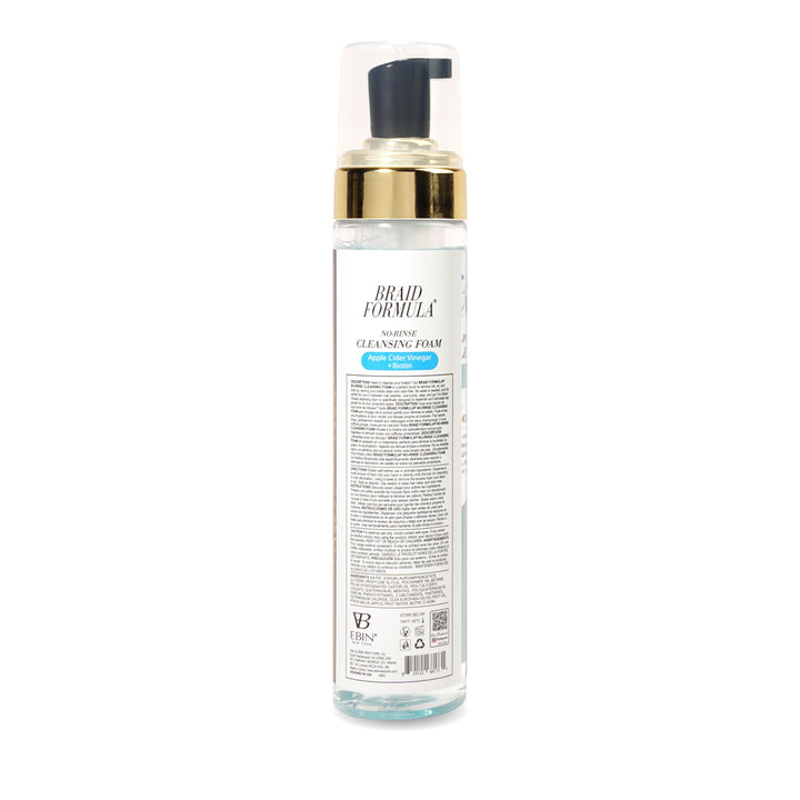 BRAID FORMULA NO-RINSE CLEANSING FOAM - 8.5 oz / 250ml