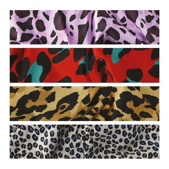 LUX Luxury Silky Satin Bonnet Jumbo Leopard